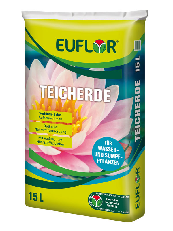 Verpackung der Teicherde von Euflor