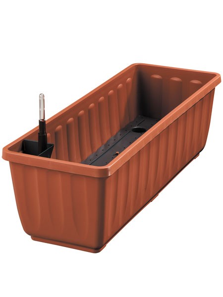 Blumenkasten Aqua Flor in Terracotta