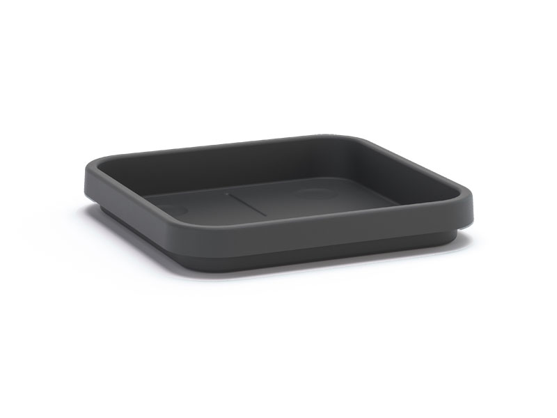 Untersetzer Viva Square in Anthrazit und der Groesse 37