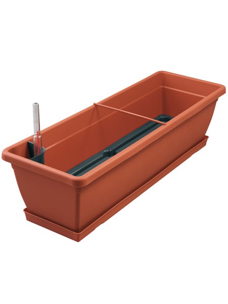 Blumenkasten Aqua Toscana in der Farbe Terracotta und Groesse 60