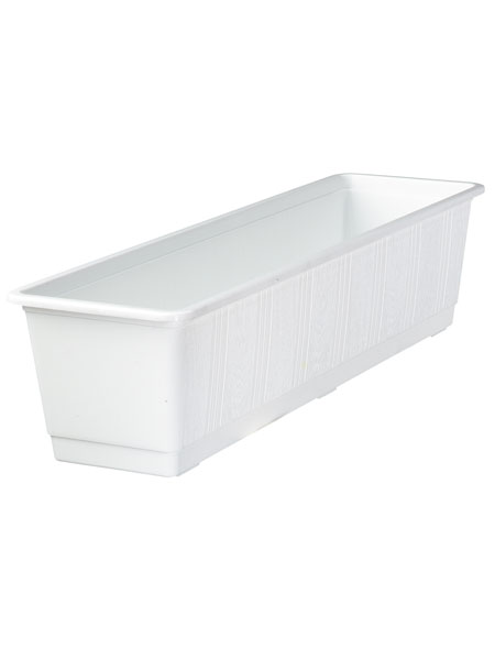Blumenkasten Standard in der Farbe Weiss und der Groesse 60