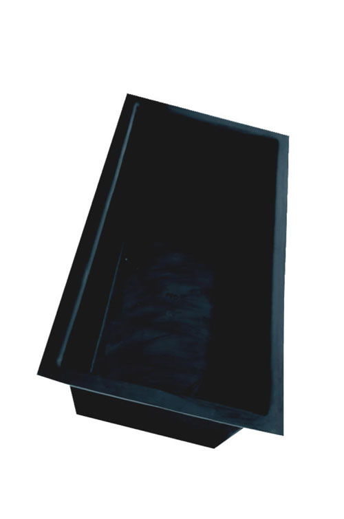 Eckiges Teichbecken aus GFK mit 300 Liter Fassungsvermögen