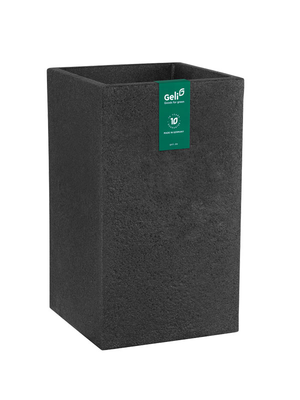Pflanztopf Cube High in Anthrazit freigestellt
