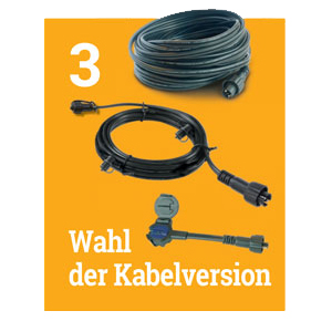 GardenLights - Wahl des Kabels GardenLights - Wahl des Kabels
