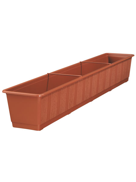 Blumenkasten Standard in der Farbe Terracotta und der Groesse 100