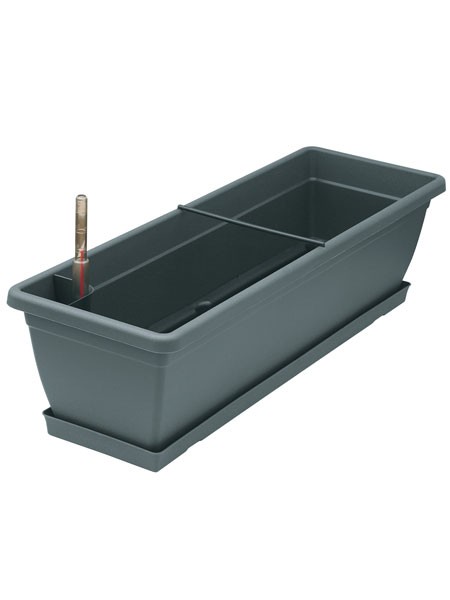 Blumenkasten Aqua Toscana in der Farbe Anthrazit und Groesse 60