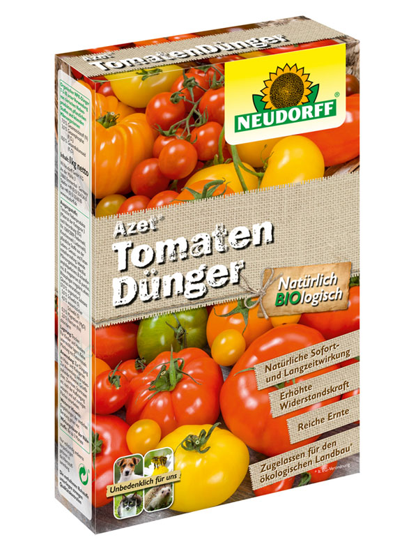 Azet Tomatenduenger von Neudorff in der Faltschachtel
