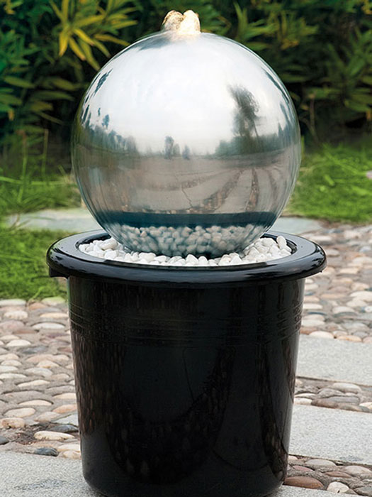 waterball-300 Brunnen mit Edelstahlkugel, WaterBall 300 von FIAP (Art.Nr. FI2603)