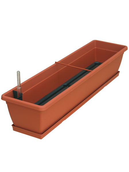 Blumenkasten Aqua Toscana in der Farbe Terracotta und Groesse 80