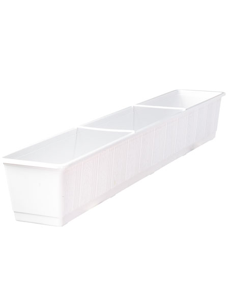 Blumenkasten Standard in der Farbe Weiss und der Groesse 100