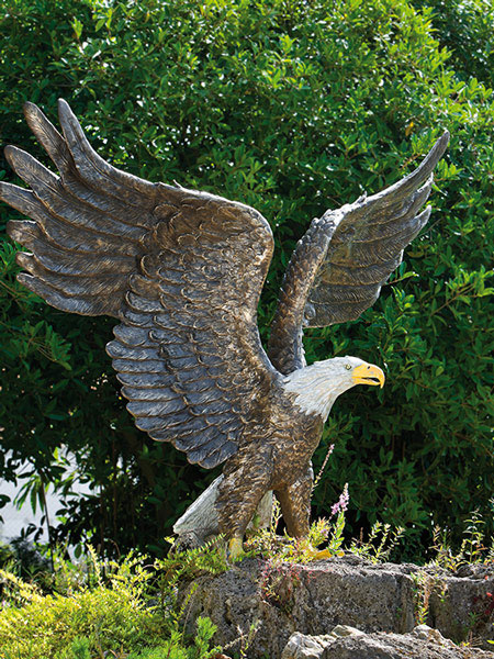 adler-figur-bronze Bronzefigur Weißkopf-Seeadler (Art.Nr. 88632)