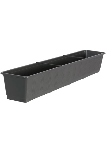 Blumenkasten Standard in der Farbe Anthrazit und der Groesse 100