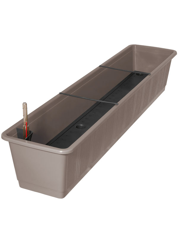 Blumenkasten Aqua Green in der Farbe Taupe und Groesse 100