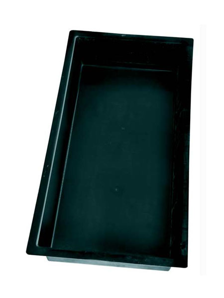 Eckiges Teichbecken aus GFK mit 550 Liter Fassungsvermögen