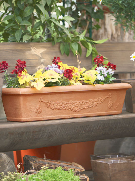 Blumenkasten Bergamo mit Ornamenten