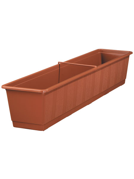 Blumenkasten Standard in der Farbe Terracotta und der Groesse 80
