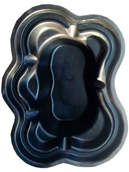 Teichbecken aus GFK mit 2.550 Liter Fassungsvermögen