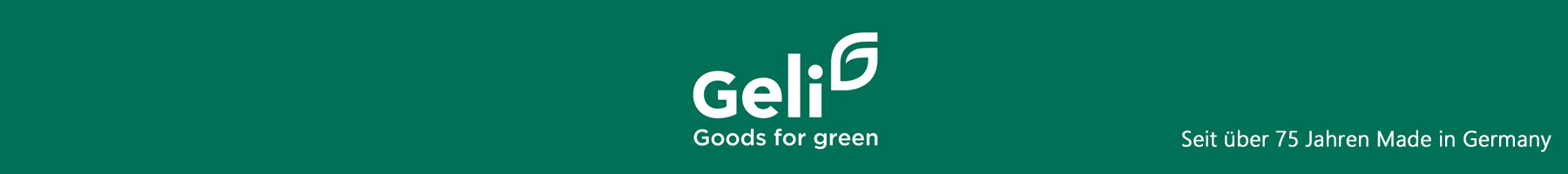 Banner Geli Goods for green