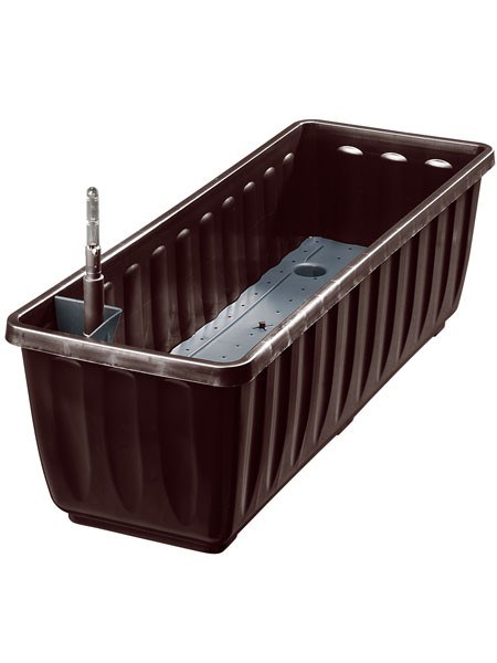 Blumenkasten Aqua Flor in Braun
