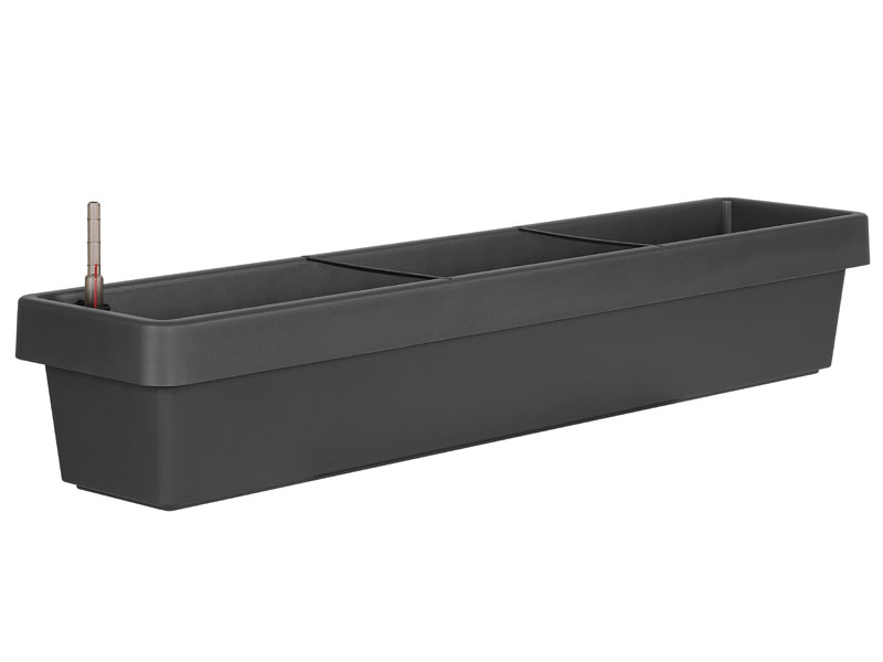 Blumenkasten Viva in Anthrazit mit 100 cm Groesse freigestellt