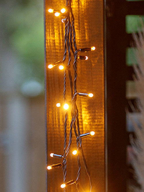 Lichterkette Linea all season leuchtende Dioden aus der Naehe