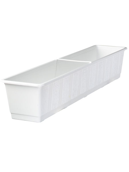 Blumenkasten Standard in der Farbe Weiss und der Groesse 80