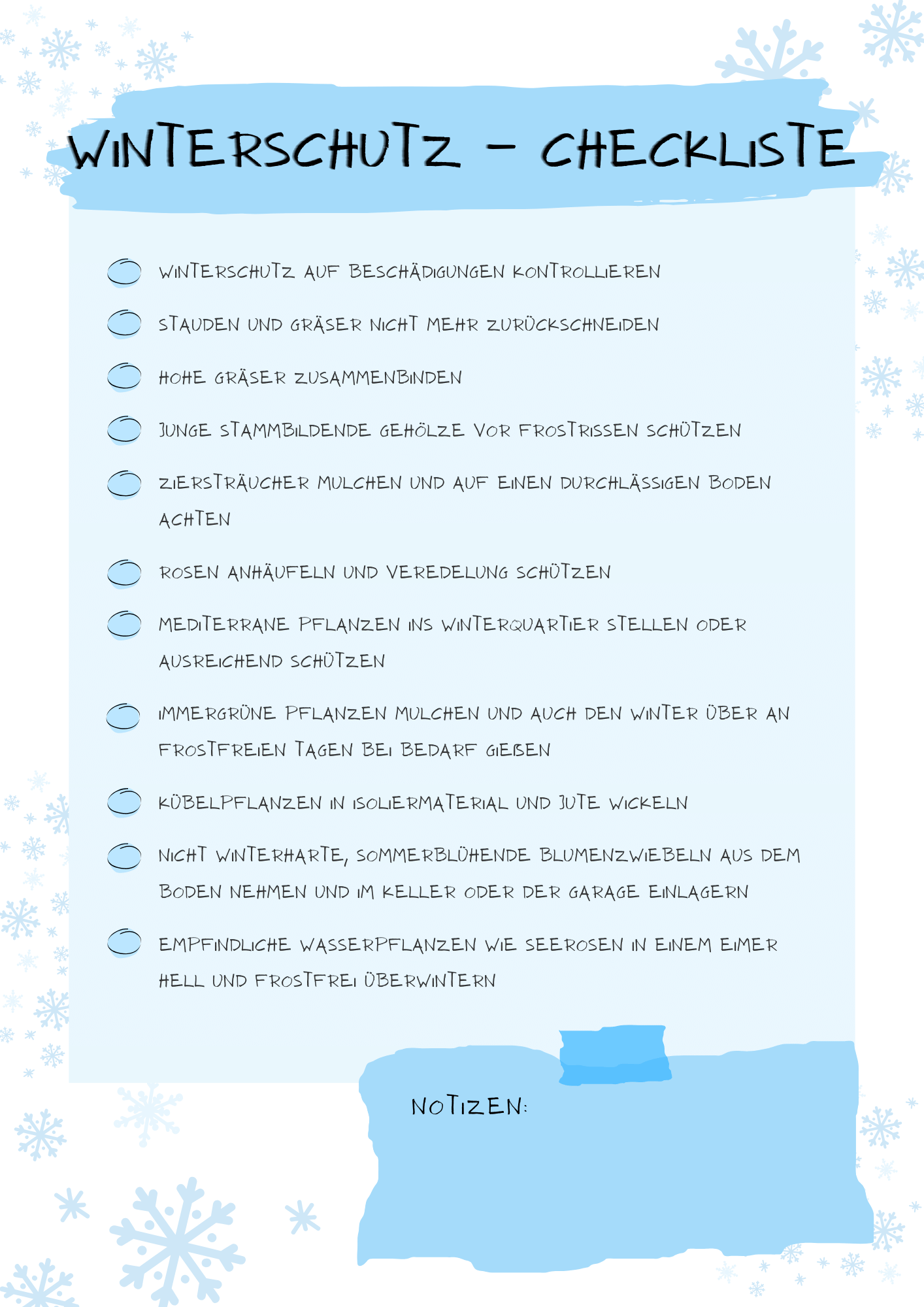 Winterschutz-Checkliste als PDF downloaden