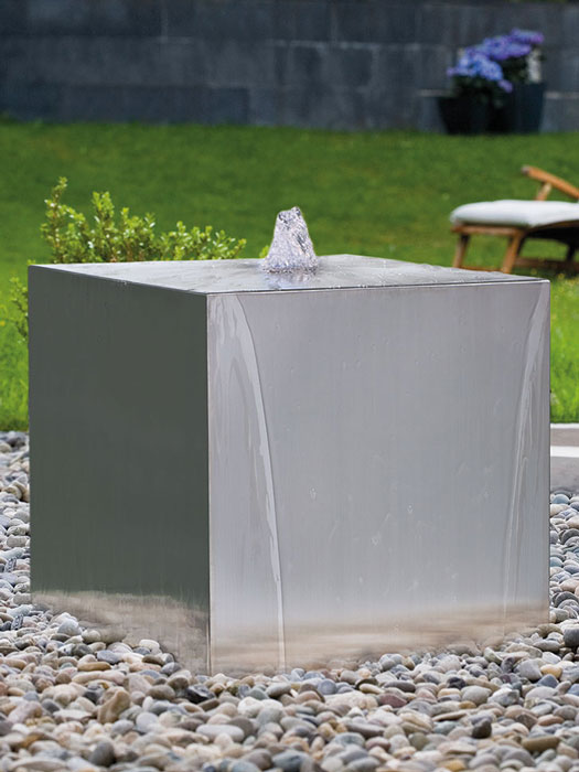 watercube Brunnen mit Edelstahl-Würfel WaterCube von FIAP (Art.Nr. FI2608)