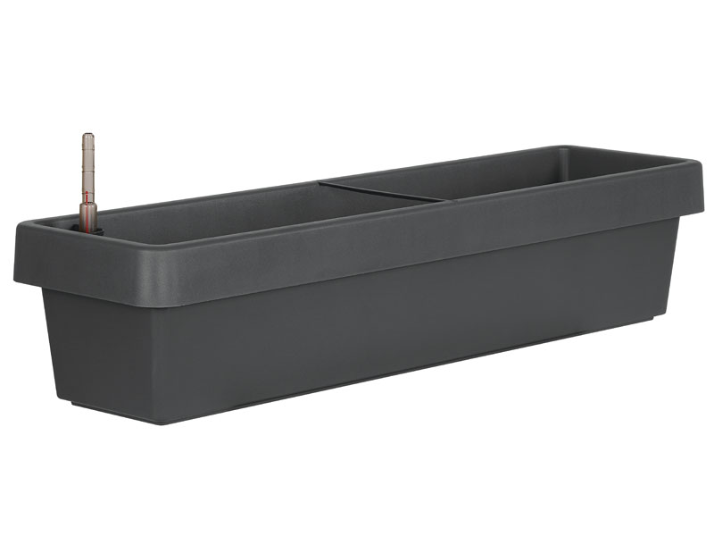 Blumenkasten Viva in Anthrazit mit 80 cm Groesse freigestellt