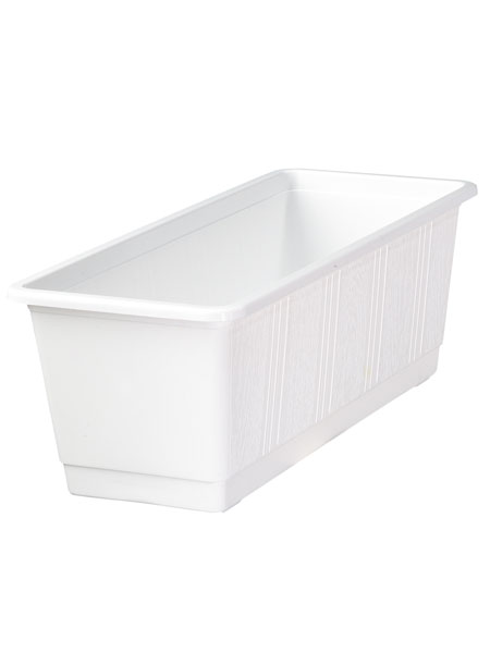 Blumenkasten Standard in der Farbe Weiss und der Groesse 40