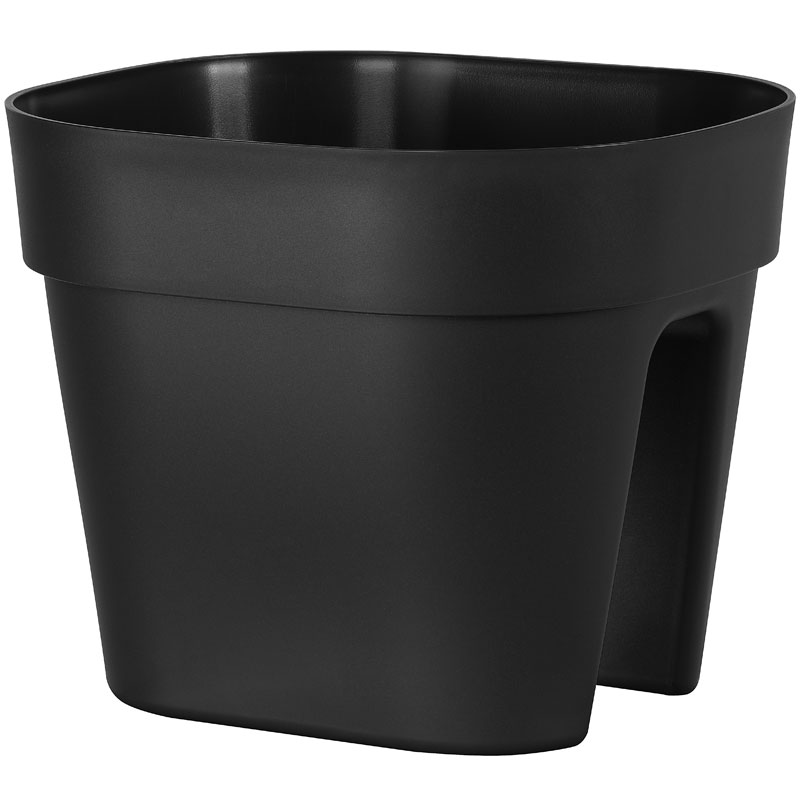 Gelaender-Blumentopf in Anthrazit