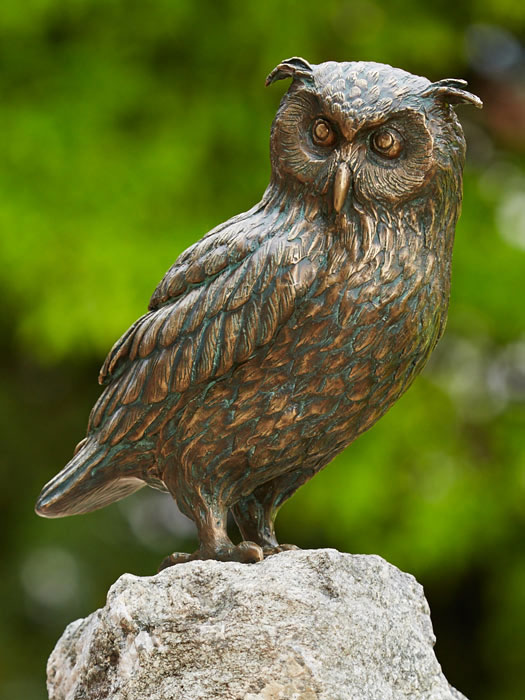 bronze-uhu Bronzefigur Uhu, sitzend (Art.Nr. 88878)