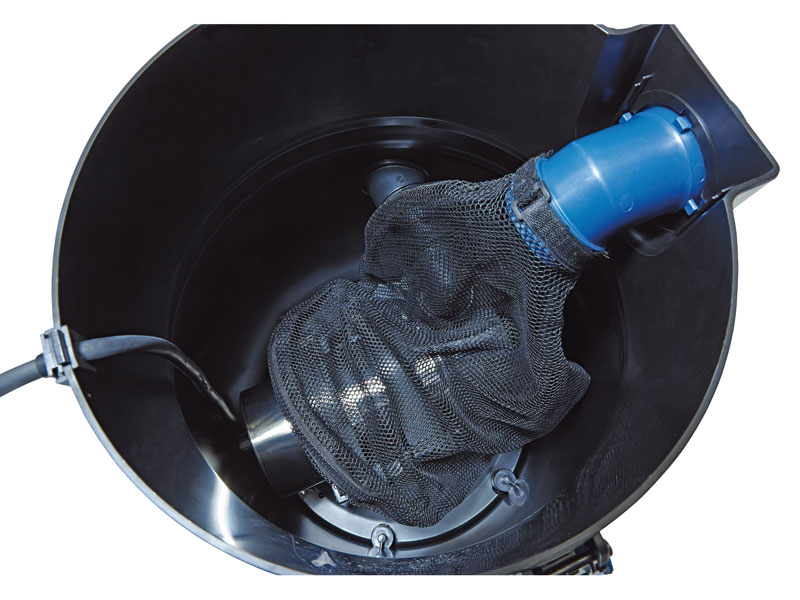 PondoVac 5 Innenansicht mit Auffangnetz