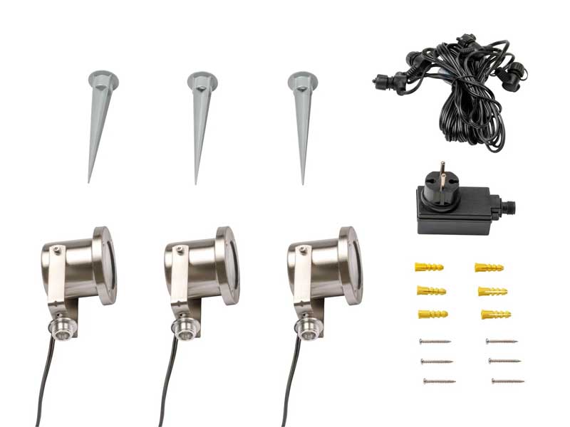 Lieferumfang des Spotstrahler-Sets Catalpa Lieferumfang des Spotstrahler-Sets Catalpa