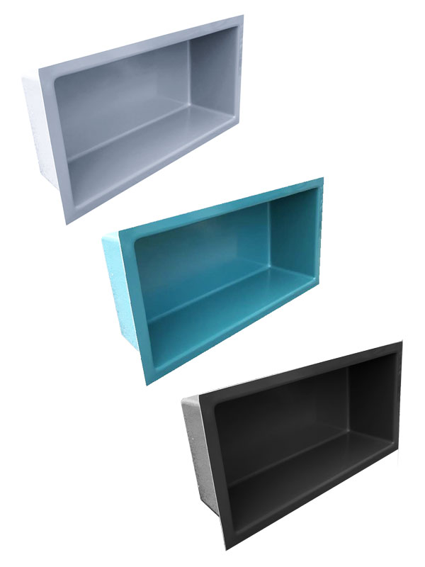 Eckiges Teichbecken aus GFK mit 1.200 Liter Fassungsvermögen in verschiedenen Farben