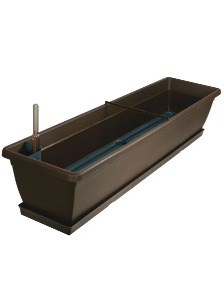 Blumenkasten Aqua Toscana in der Farbe Braun und Groesse 80