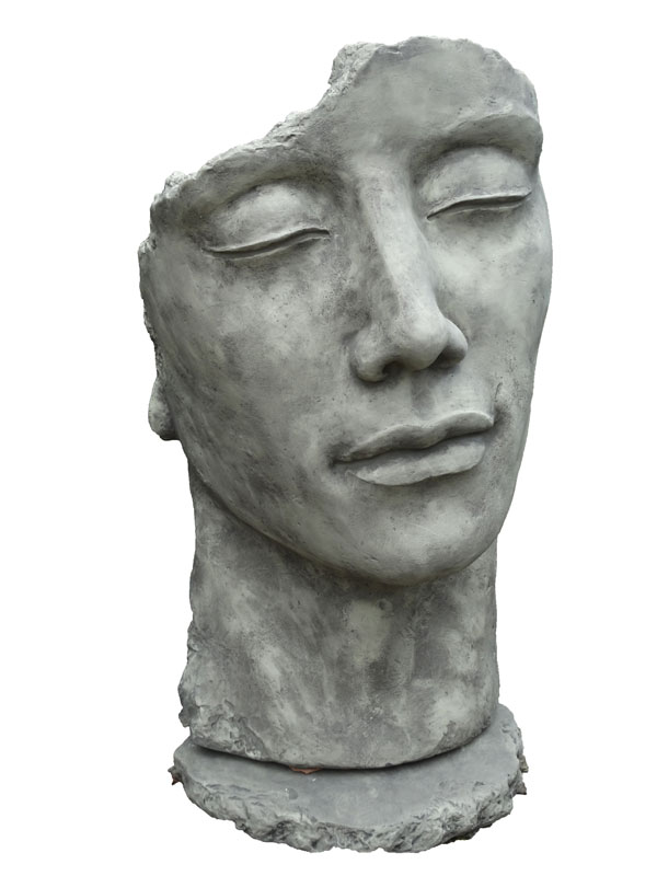 figur8081 Betonbüste - Gesicht 'Mann' - Skulptur - XXL-Produkt