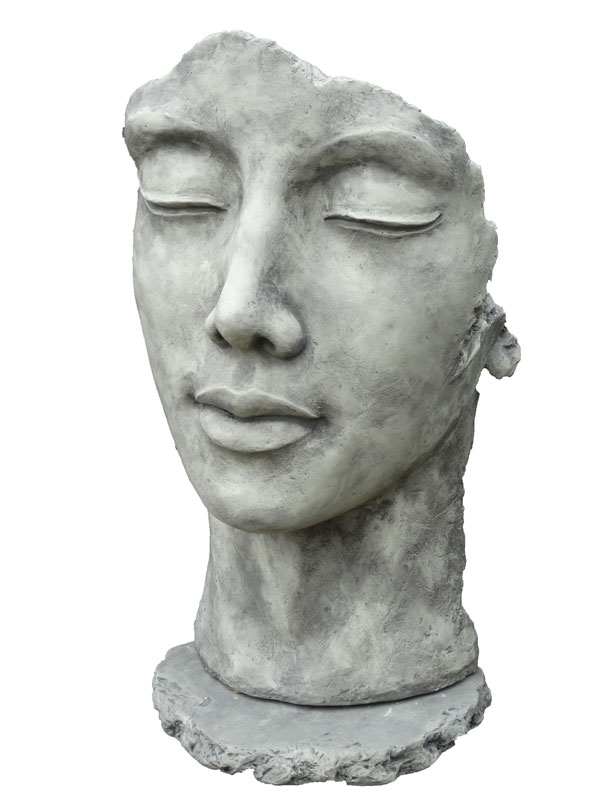 figur-gesicht-frau Betonbüste - Gesicht 'Frau' - Skulptur - XXL-Produkt