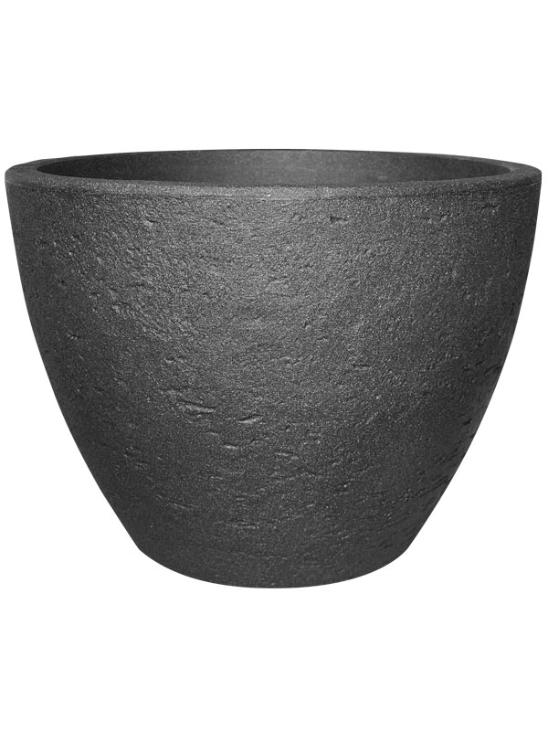 Pflanzkuebel Kubus rund in Anthrazit