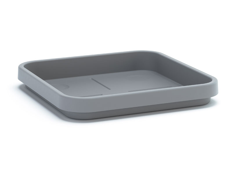 Untersetzer Viva Square in Betonfarbe und der Groesse 45