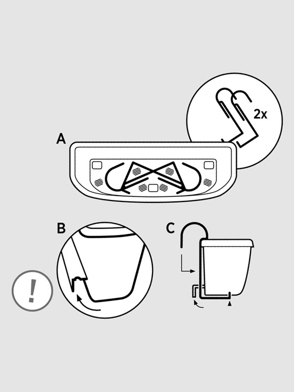 Lieferumfang Blumenkasten Maya