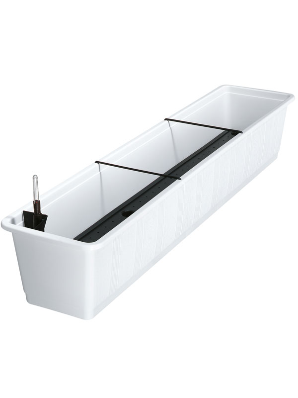 Blumenkasten Aqua Green in der Farbe Weiss und Groesse 100