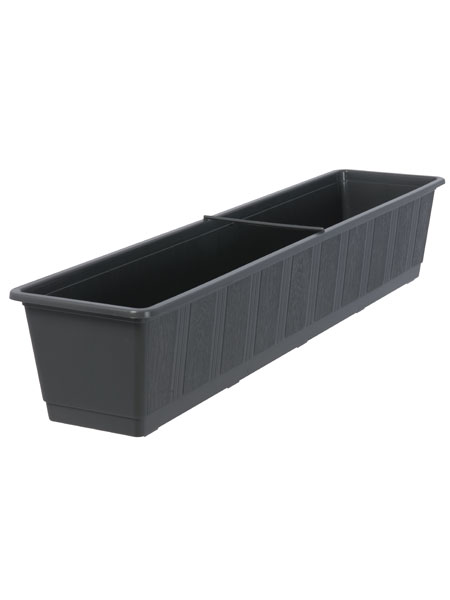 Blumenkasten Standard in der Farbe Anthrazit und der Groesse 80