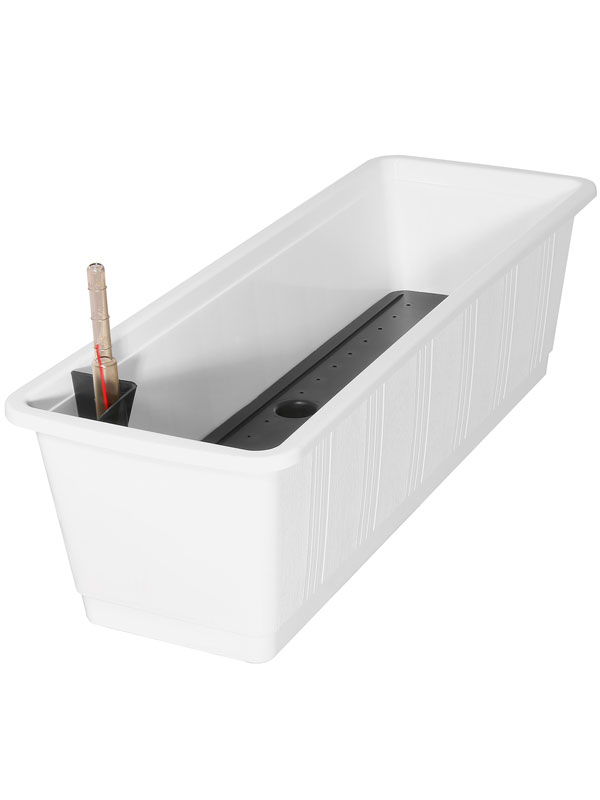 Blumenkasten Aqua Green in der Farbe Weiss und Groesse 60