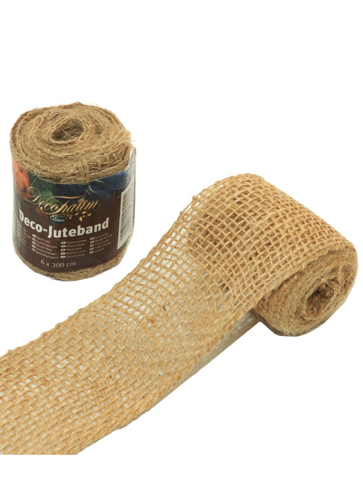 Deko-Juteband-natur Deko-Juteband, unifarben