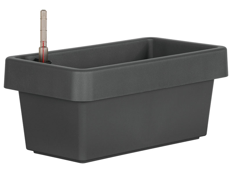 Blumenkasten Viva in Anthrazit mit 40 cm Groesse freigestellt