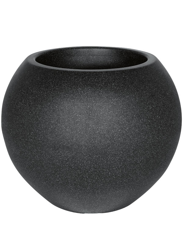 Runder Kugeltopf in der Farbe Anthrazit