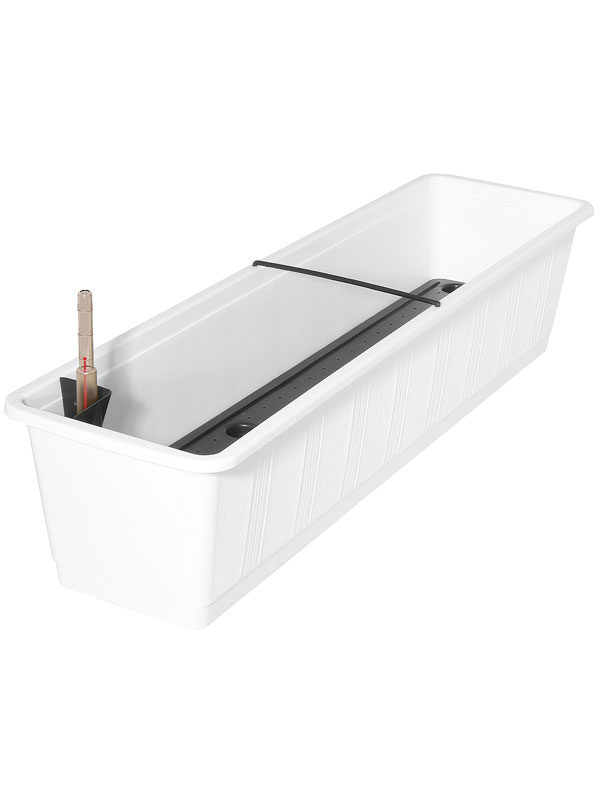 Blumenkasten Aqua Green in der Farbe Weiss und Groesse 80