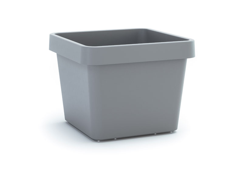 Pflanzgefaess Viva Square in Betonfarbe freigestellt