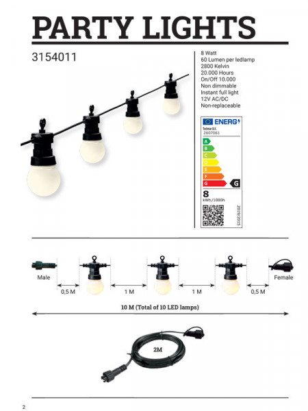 Lichterkette &#039;Partylight&#039; von Garden-Lights (Art.Nr. 2607061)